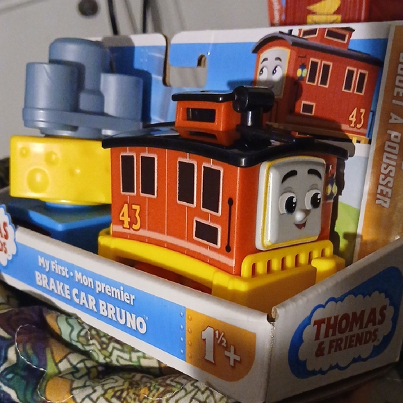 Thomas & Friends Brake Car Bruno - Red, Yellow, and Black - Picture 1 of 3